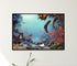 modern black wood framed batfish original painting wall art print